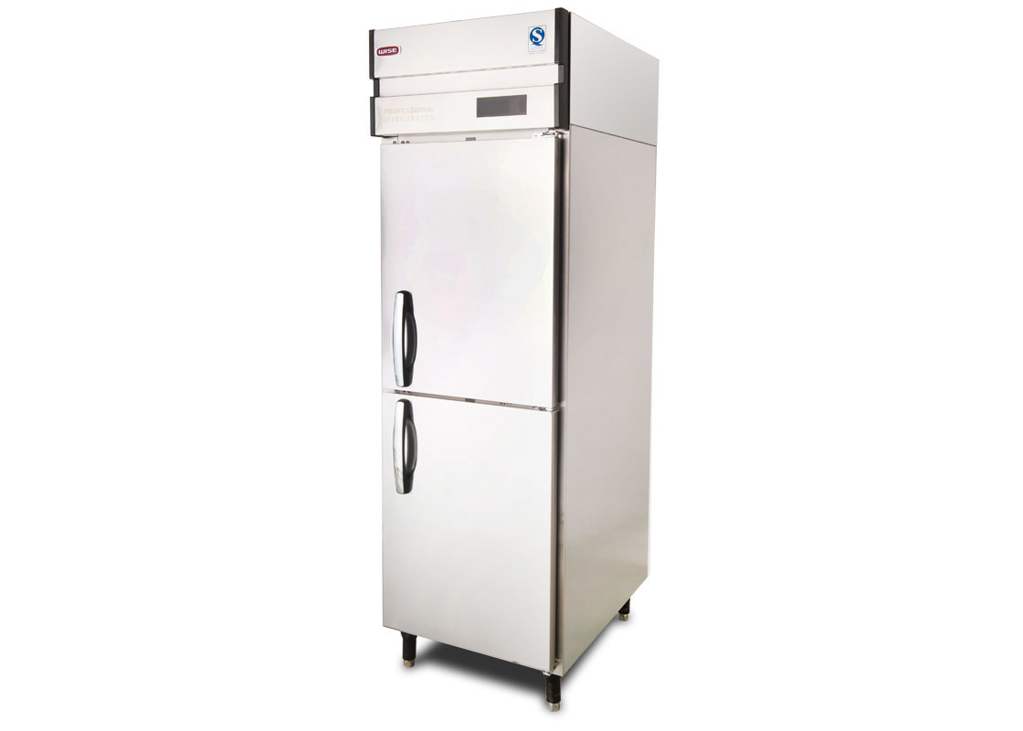 China Air Cooled -15 to -18°C Commercial Refrigerator Freezer 2/4/6 Solid Doors Upright Reach-in Freezer on sale