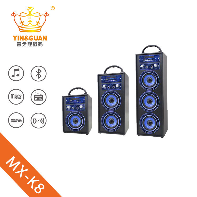 China portable karaoke bluetooth speaker with microphone home theater speaker wireless speaker on sale