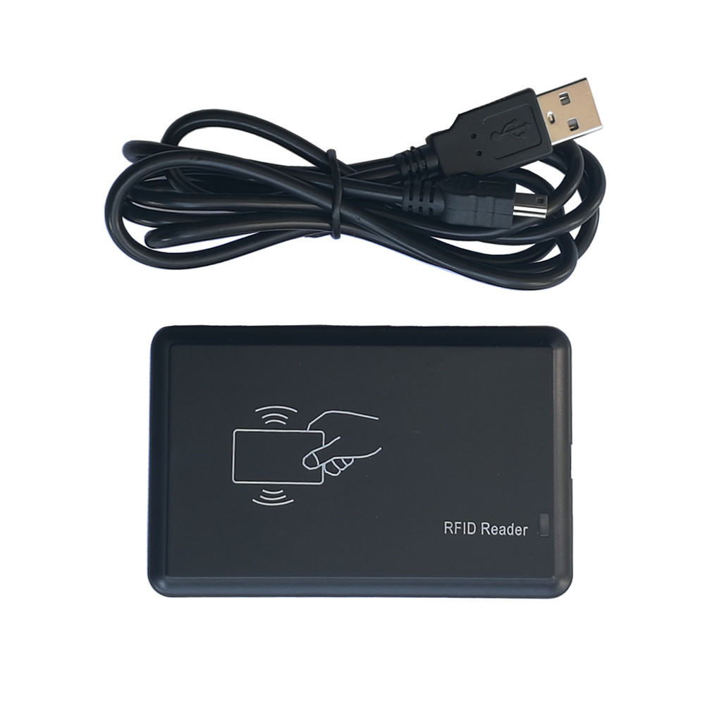 China Mini USB 125 Khz 125Khz RFID ID Card Tag Reader For TK4100/EM4100/EM4200/EM4305/T5577 with Long Range on sale