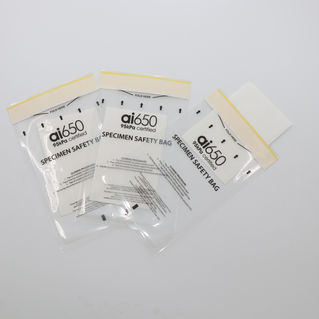 95kpa LDPE Ziplock Biohazard Specimen Bags Recyclable