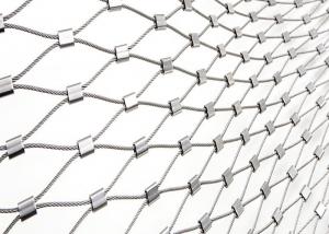 China Woven Metal Wire Rope Mesh 0.5m Width Stainless Steel 304 For Balustrade Infill on sale