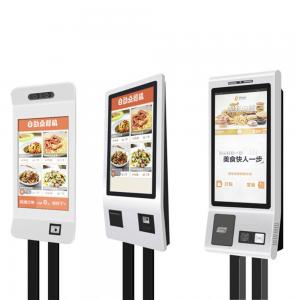 China Fast Food 21.524273242 inch Touch Screen Self checkout Machine Self Service Payment Ordering Kiosk For Restaurants on sale