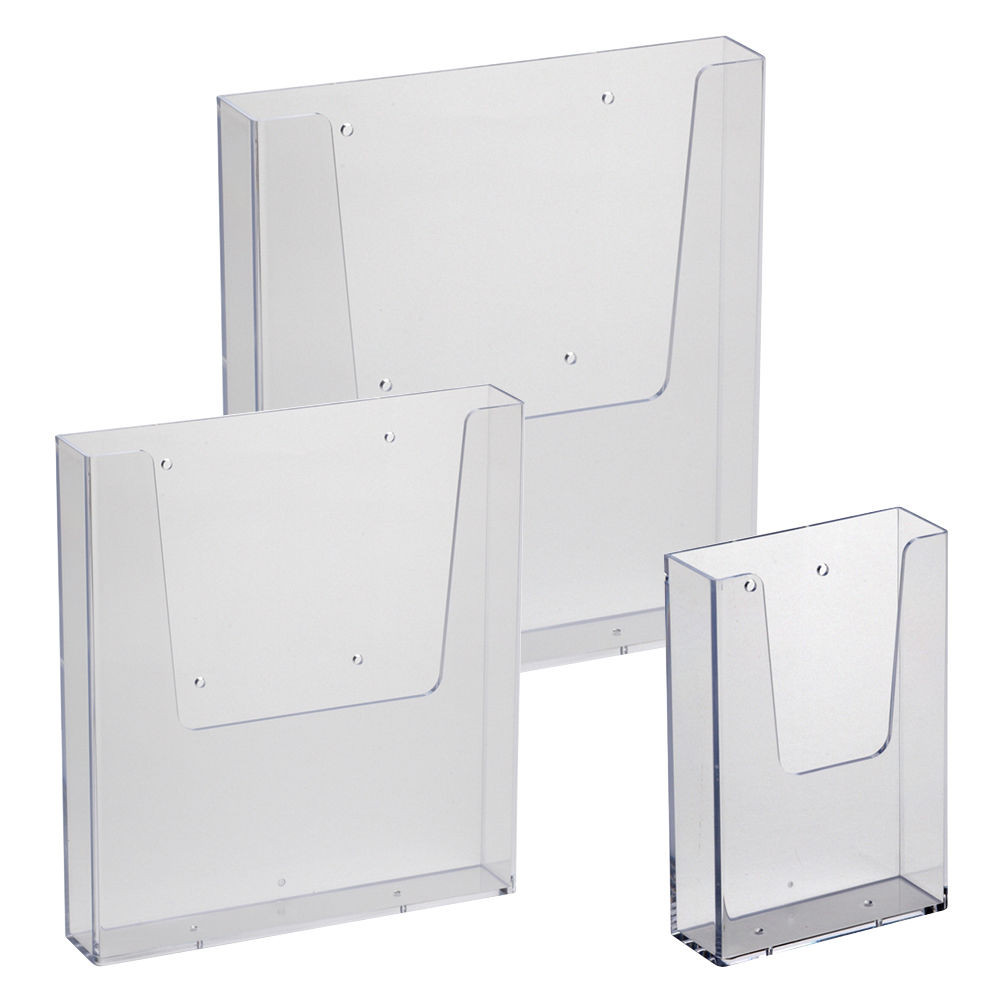 Cheap Leaflet Holder A4 A5 Wall Mount Retail Brochure Holders Menu Display for sale