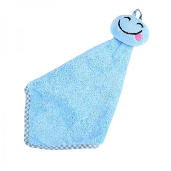Cheap Delicate 20cm Square Short Plush Baby Saliva Towel for sale