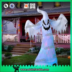 Best Halloween Inflatable Decoration 3M Oxford Inflatable White Ghost With LED Light wholesale