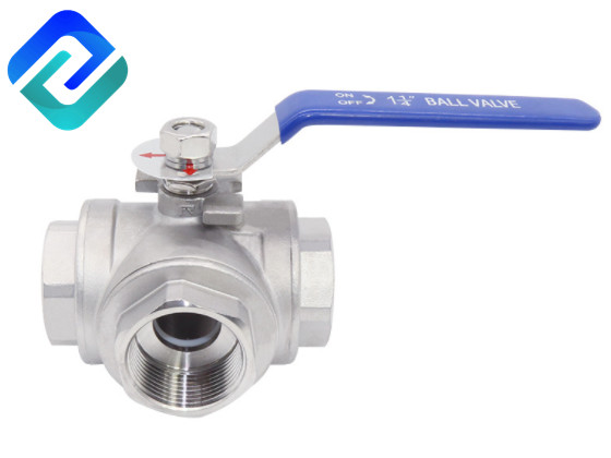 China 2  Inch SS 316 Three Way   Stainless Steel Ball Valve on sale