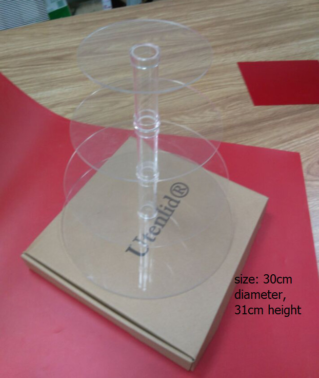 4 Tiers Detachable Transparent Acrylic Display Stands No logo OEM