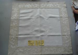 Best Handmade Hemstitch Party Linen Tablecloths , Full Sizes Large Linen Tablecloth wholesale