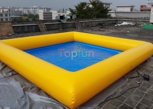 China 0.9 Mm PVC  8 X 8 M Square Inflatable Water Pool , Swimming Pool For Family on sale