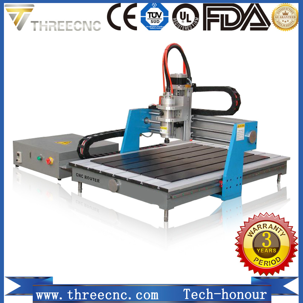 Best Small wood atc water cooled spindle mini pcb drilling machine advertising cnc router TMG6090-THREECNC wholesale