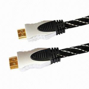 China Male to Male HDMI Cable, Supports 3D/1080P/4K*2K/10.2Gbps/16-bit Color  on sale