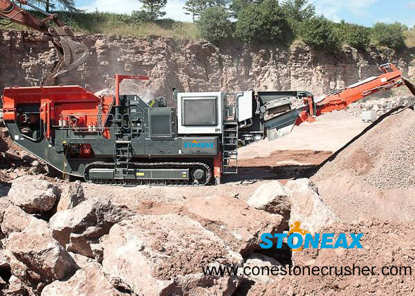 Best Portable  Mobile Rock Crusher Energy Saving Simple Structure For Aggregate Making wholesale