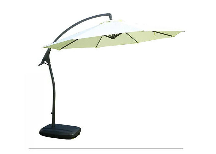 Best Aluminum 8 Ribs Round Cantilever Parasol Umbrella Sunblock And Strong UV Protection wholesale