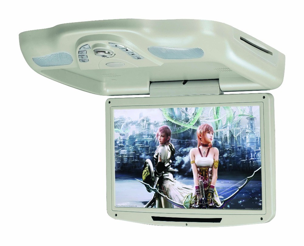 China 13.3 Car Roof DVD Player Monitor Car Ceiling Flip Down Dvd Player Hdmi Input on sale