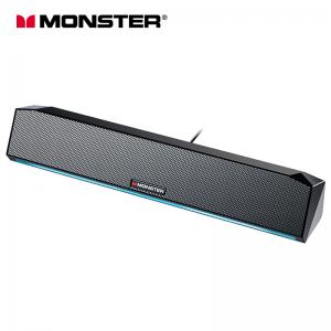 China FCC Monster G01 RGB Computer Speakers Black 1.4m Portable Bluetooth Speaker on sale
