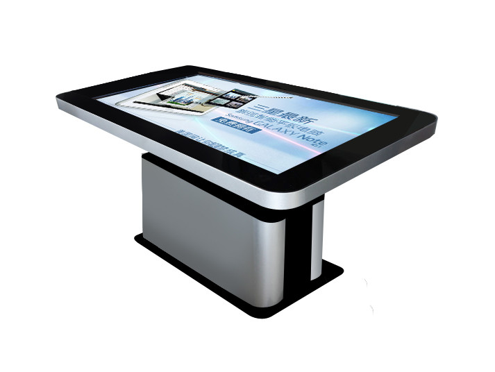 China 84 Big Size Infrared Touch Screen Tv Table Silver Conference Smart Interactive Table on sale