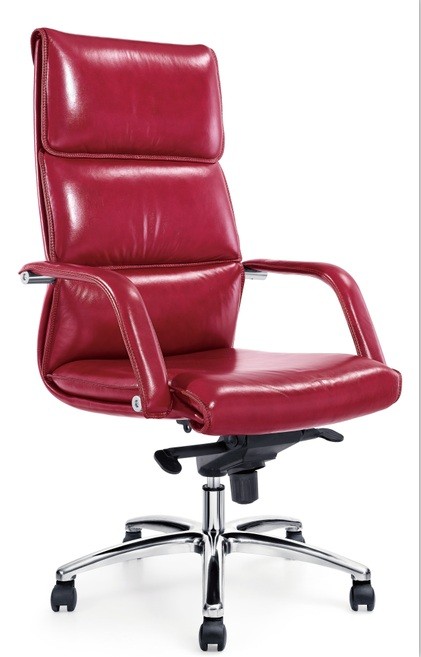 China brilliant red pu leather executive chair, adjustable height office chair 1510 on sale