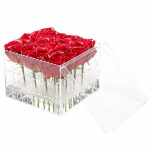Best ISO9001 Acrylic Storage Box 9 Holes Flower Acrylic Box With Lid wholesale