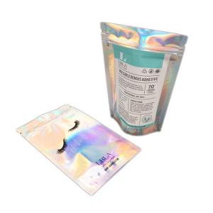 China Holographic Plastic Pouch ISO 9001/2008 Cosmetic Packaging Bag on sale