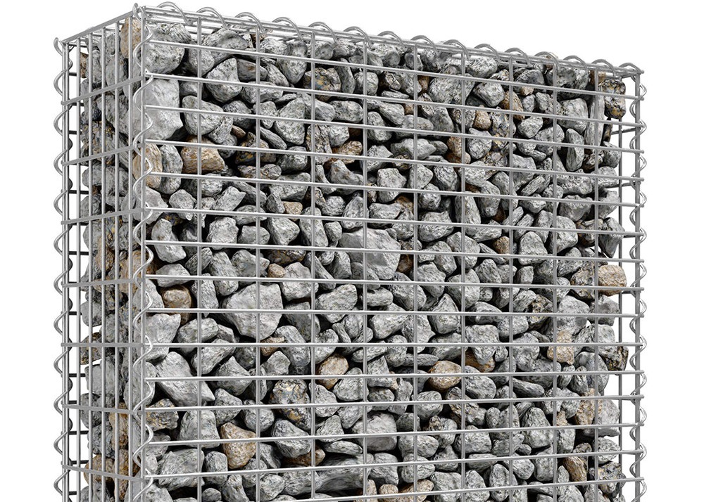 China 80 X 80mm Iron Wire 195 Welded Gabion Mesh Square Garden Edging on sale