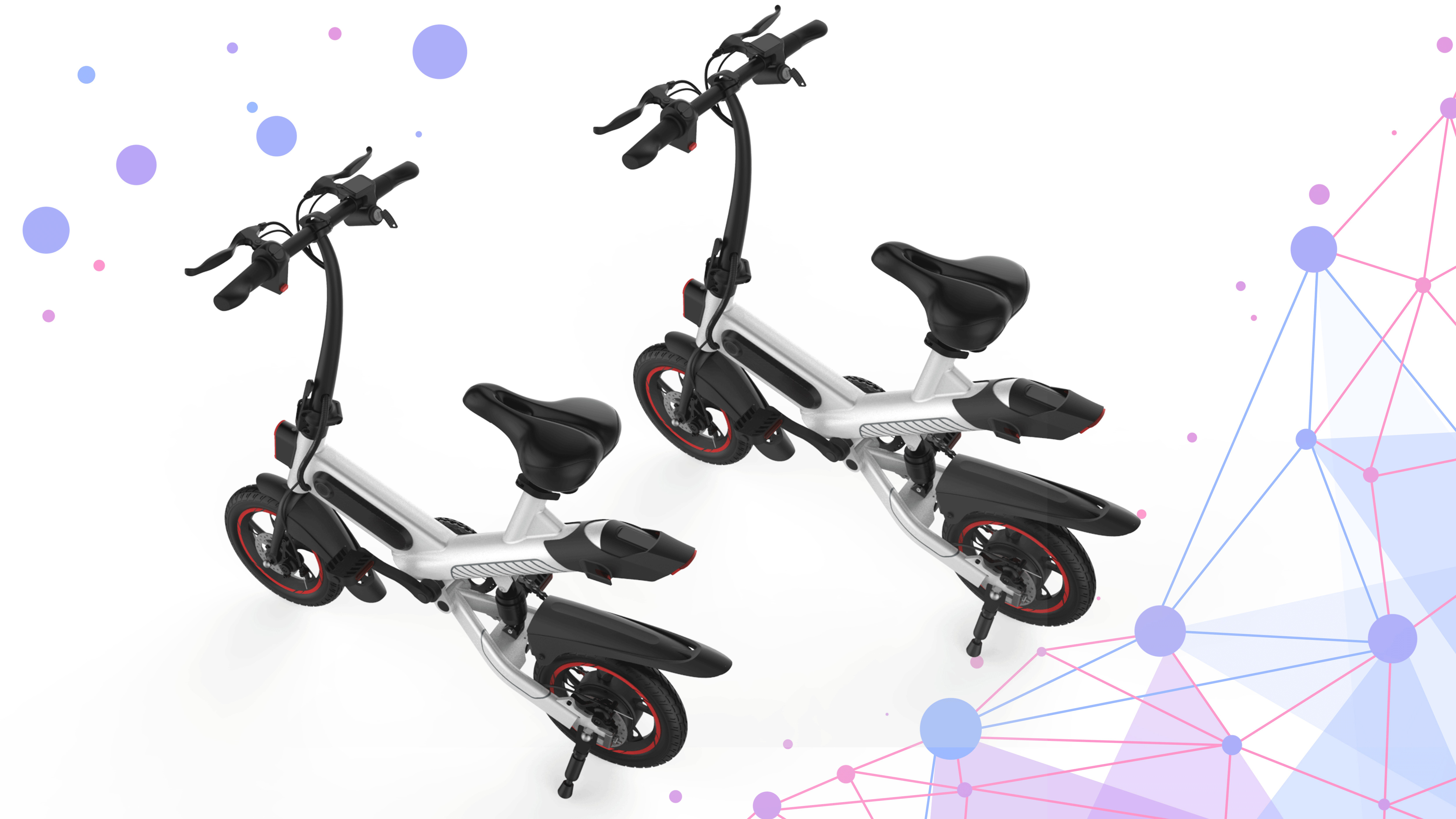 Best Custom Foldable Electric Bike , Ultra Light  Fold Up Bicycle Leather Soft Seat wholesale