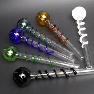 Best Pryrex Dot Incense Oil Burners Glass Smoking Pipe 5.5 Inches Lightweight wholesale