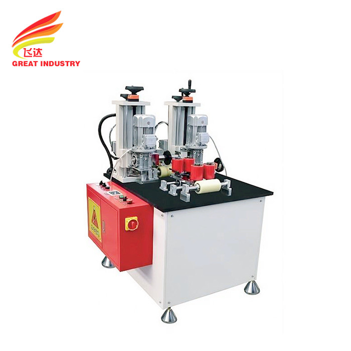 China Automatic insetring pvc and nylon strip thermal break aluminum profile knurling machine for sale on sale
