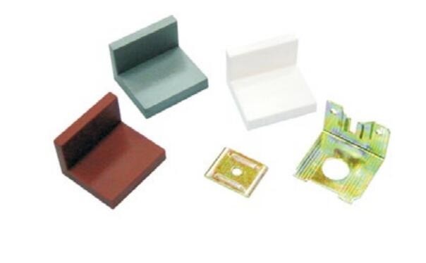 China Plastic / Metal L Shape Cabinet Suspension Bracket , Kitchen Cupboard Hangers on sale