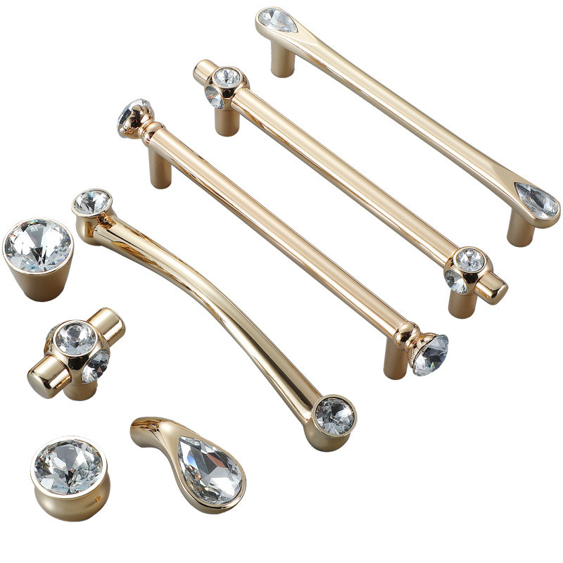 Buy cheap Crystal 5in Cabinet Hardware Handle , Cabinet Handles And Knobs No Corrosion from wholesalers