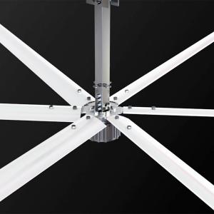 China 20feet Brushless DC Motor Industrial Ceiling Fans Gearless PMSM Big Air Ventilation 6m on sale