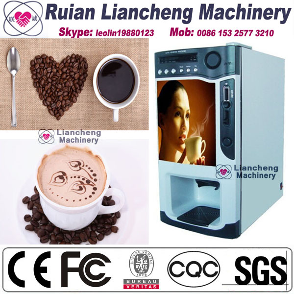 China industrial coffee grinding machine Bimetallicraw material 3/1 microcomputer Automatic Drip coin operated instant on sale