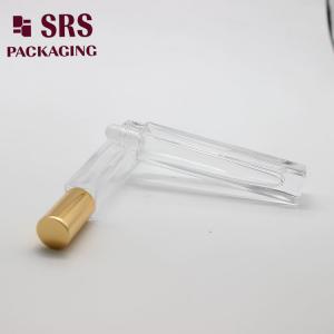 Best SRS cosmetic square shape empty 10ml glass roll on perfume bottle wholesale