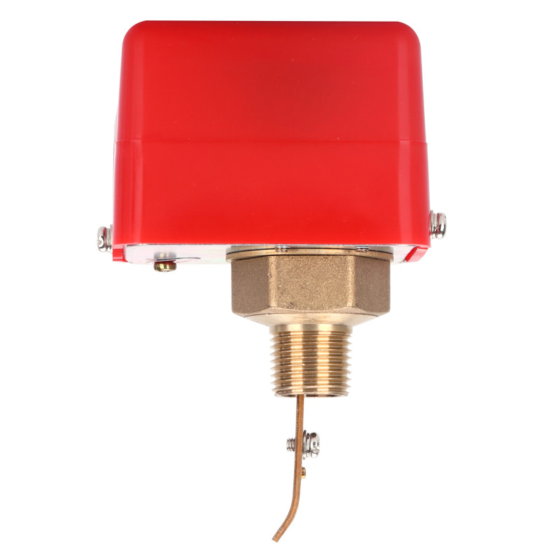 125V 3.5A Liquid Flow Switch Controller 10 Bar Red Brass Bellow