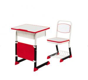 China Middle Student Desk Chair Steel School Furniture Metal Child Reading Table on sale