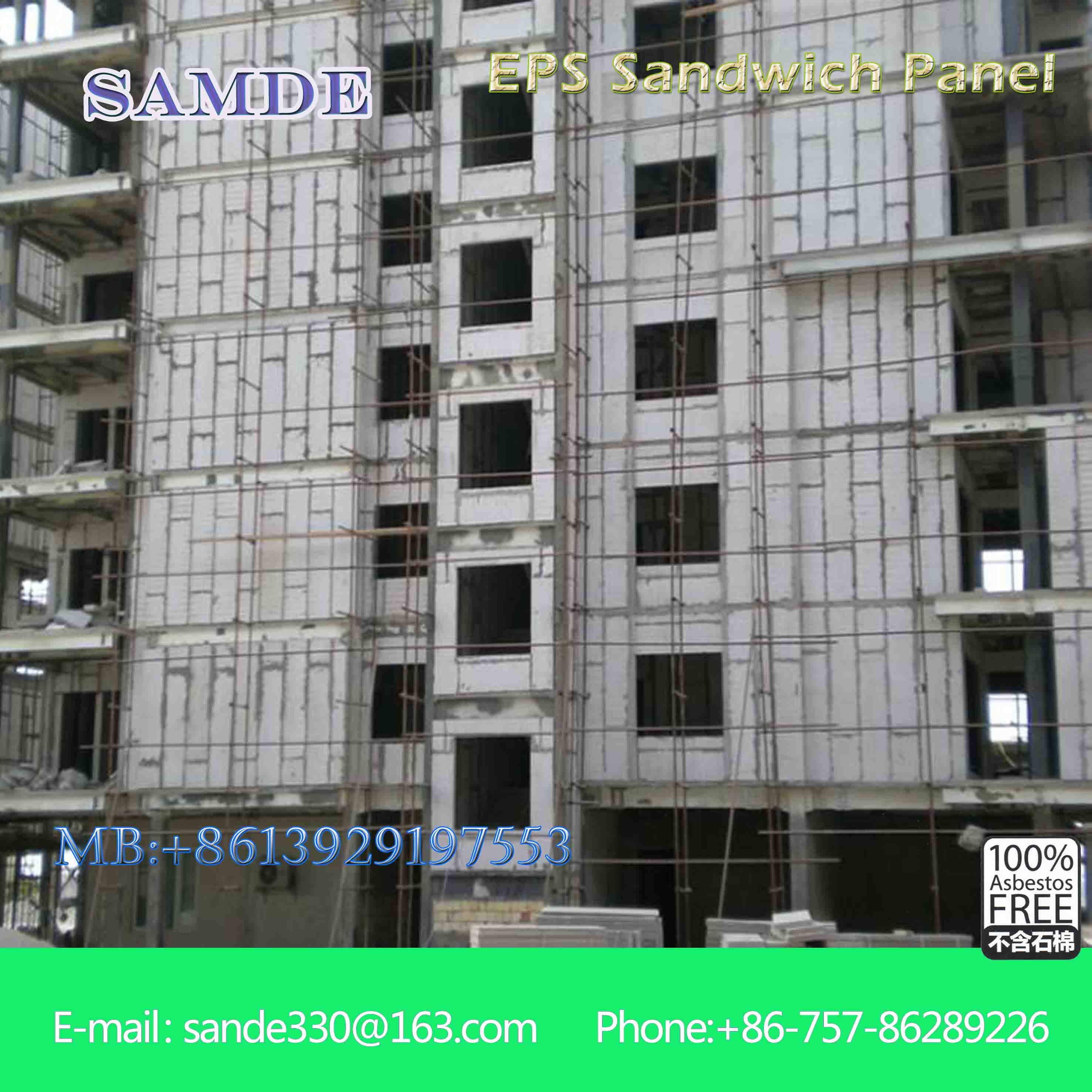 Cheap Interior partition wall detail internal demountable eps sandwich wall panel for house for sale