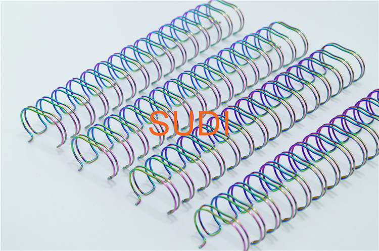 Best Rainbow Gold 16MM-44MM Coil Binding And Spiral Spine For Notebook wholesale