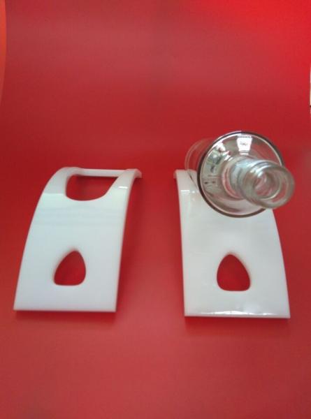 Cheap 10mm White Acrylic Displa Stands / Plexiglass Wine Bottle Holder for sale