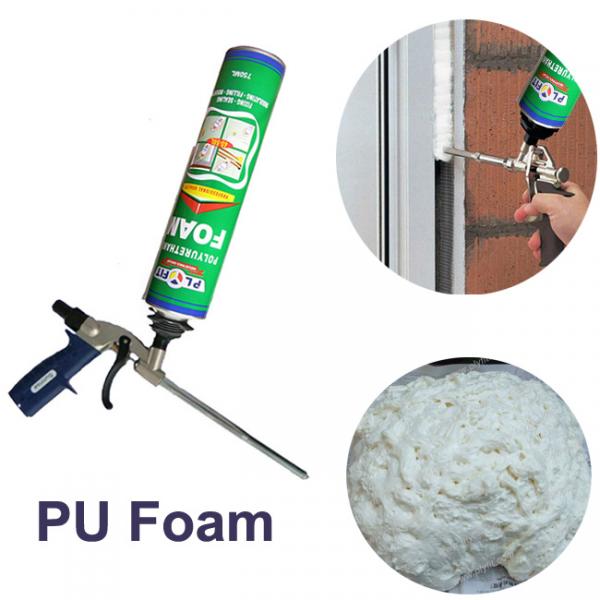 Fire Retardant polyurethane 750ml PU Foam Spray For Gap Filler