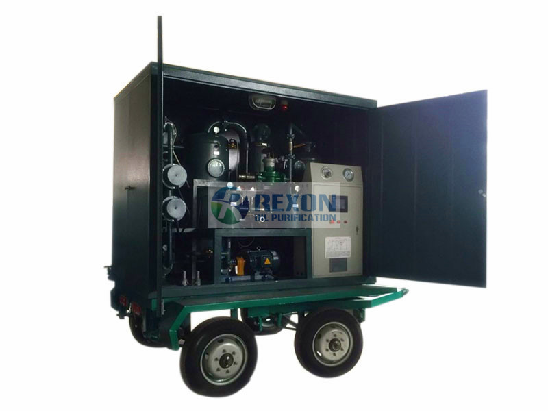 Cheap 6000Liters/Hour Onsite Transformer Oil Filtration Machine Fully Enclosed and 4 Wheels Mobile Trailer for Easy Transport for sale