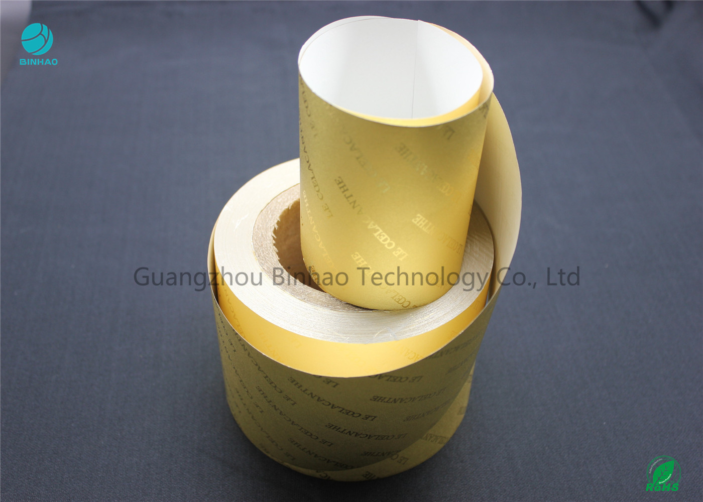 China Food Grade White Paper Back Aluminum Foil Wrapping Paper With Moistureproof Feature In Gold Silver Color on sale