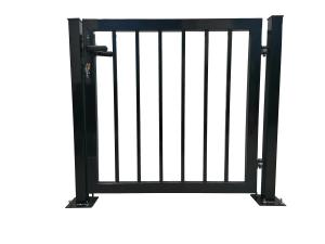 China High quality  hot dip galvanized steel garden fence door tubular Double gate from the outside on sale