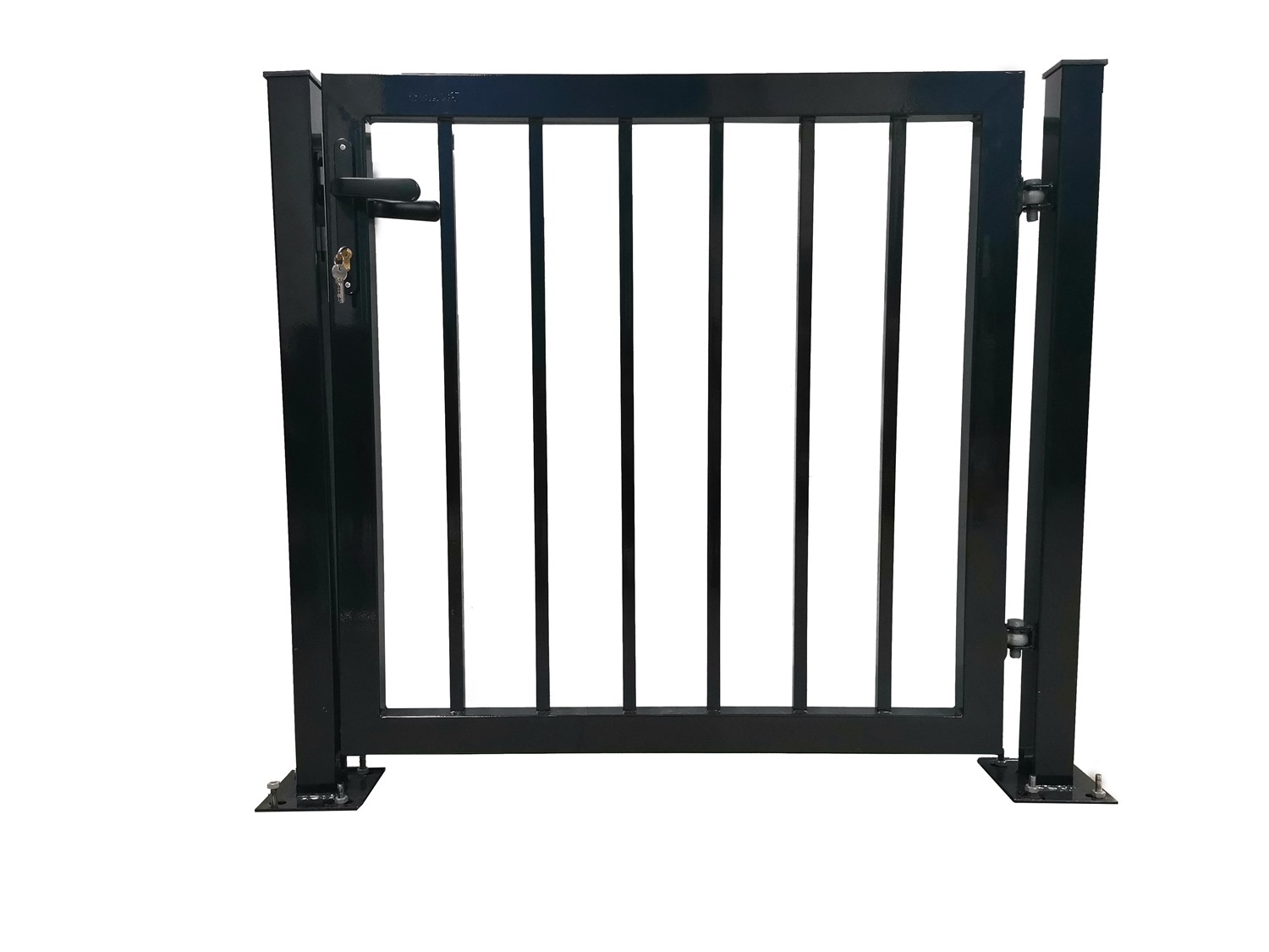 Cheap Hot Dip Galvanized Steel Garden Fence Door Tubular Double Gate From The Outside for sale