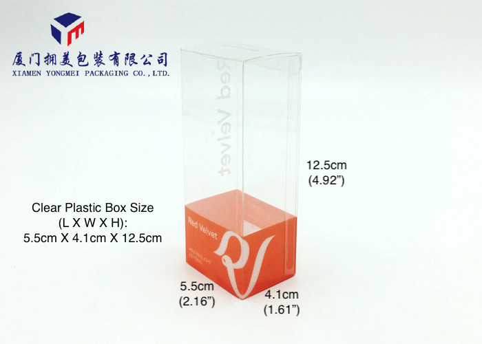 Best 12.5cm Height Eco Friendly Rectangle Shape Hard Plastic Box Packaging For Keyring wholesale
