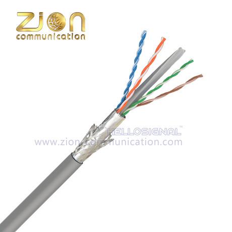 Cheap SF/UTP 0.57mm Copper LSZH Jacket Category 6 Ethernet Cable CPR Certified for sale