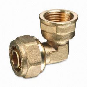 PEX Brass Fittings with Sand Blasting Surface Treatment, Available in Various Sizes