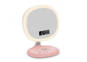Best 1000mAH Mirror Digital Clock , Multifunctional Touch Light Led Mirror Clock wholesale