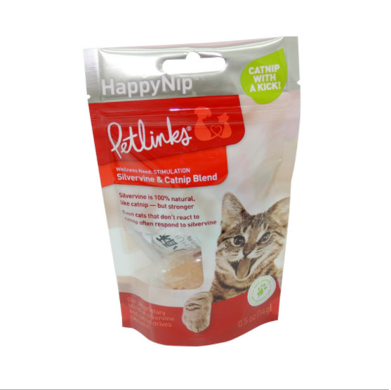 China Ziplock 200 Micron PET AL PE Resealable Cat Food Bag on sale