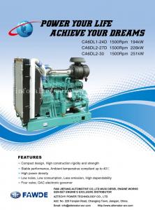 Best 176KW-251KW 6DL Series of FAW Diesel Engine wholesale