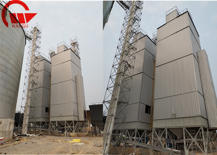 China PLC Control Grain Dryer Machine High Efficiency Red Or White Colour 80kw on sale