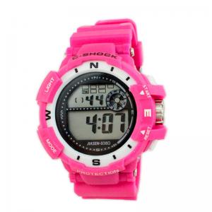 China Colorful PVC Band Multifunction Digital Ladies Wrist Watch Professional on sale